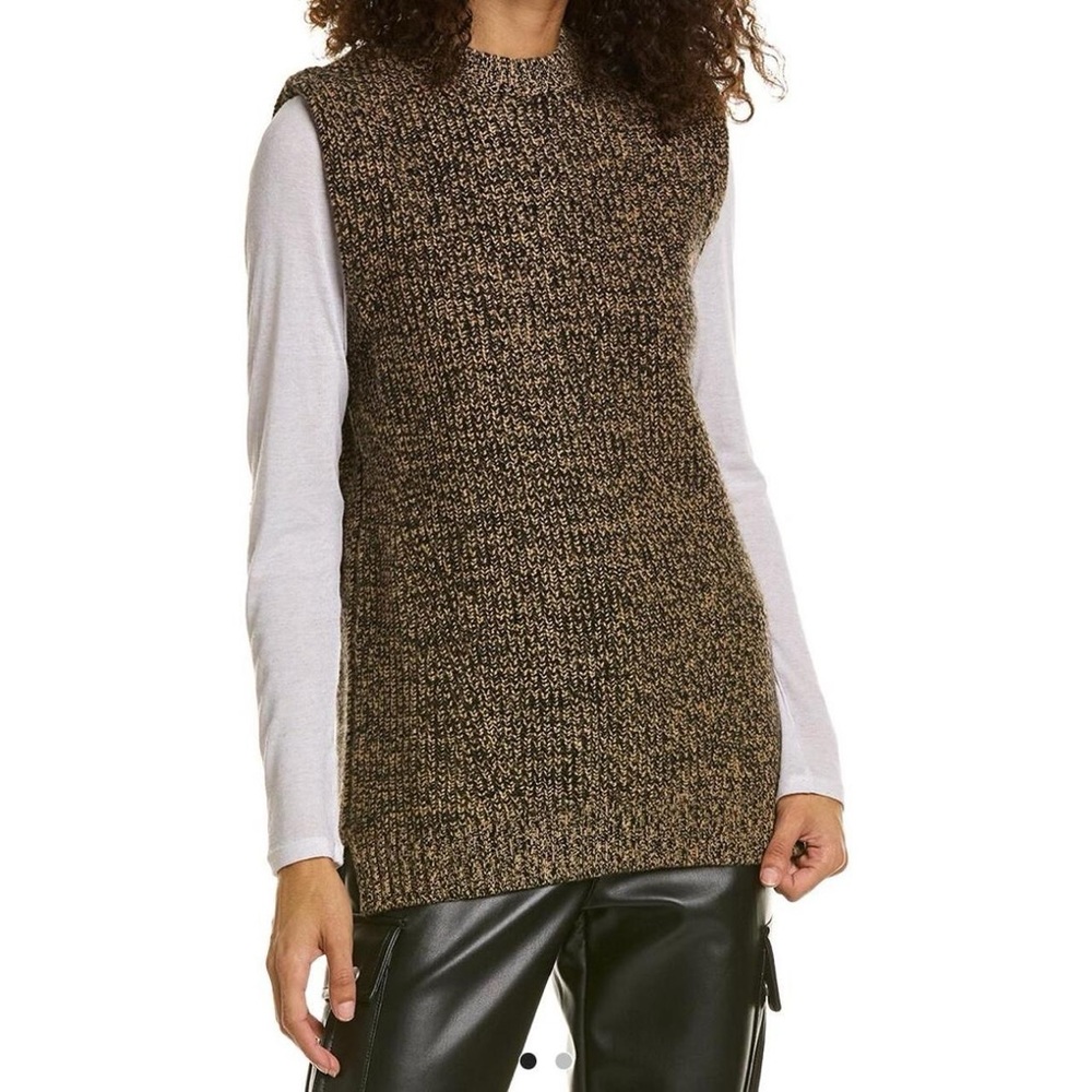 GANNI Wool & Cashmere-Blend Straight Fit Vest